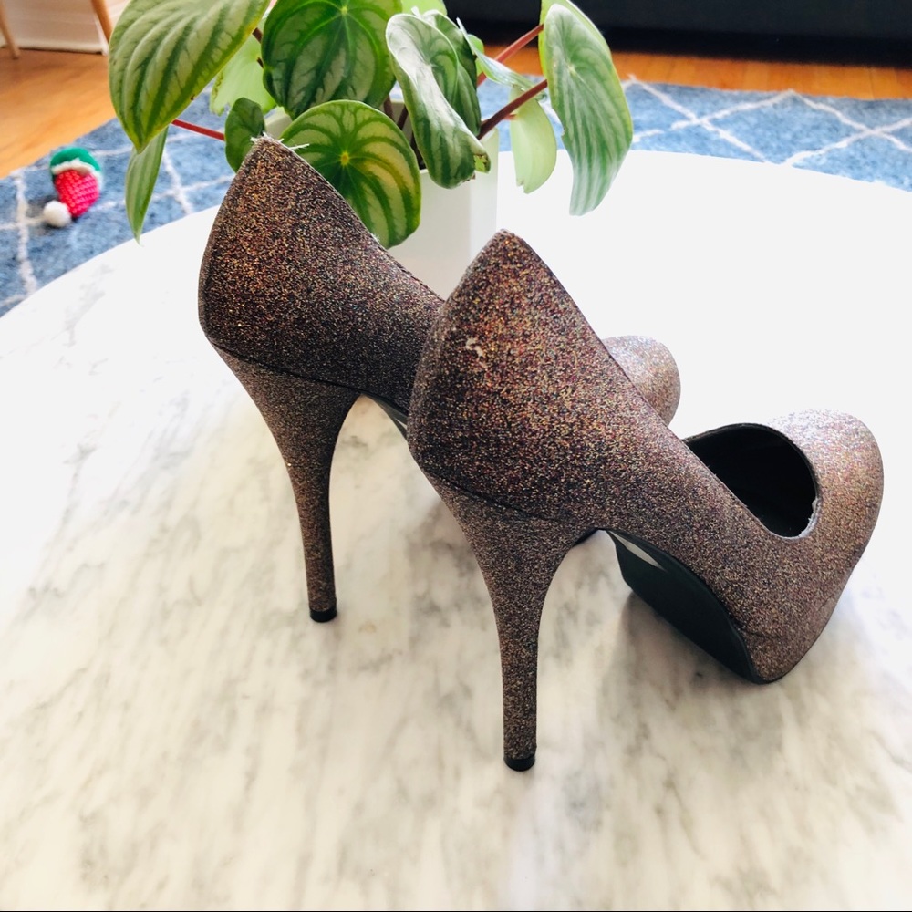 Call It Spring Multicolor Glitter Platform Pump - Picture 4 of 8